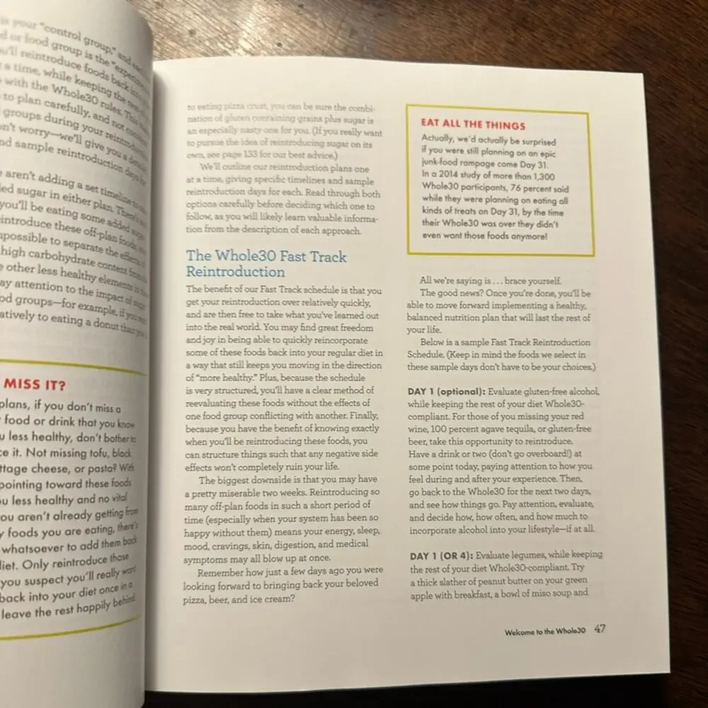 Whole30 Cookbook - Blue and White